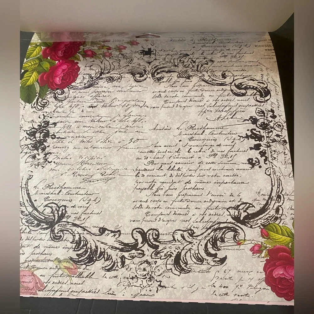 Dress My Craft WHISPERING LOVE 12x12 scrapbook paper pad MISSING ONE DESIGN